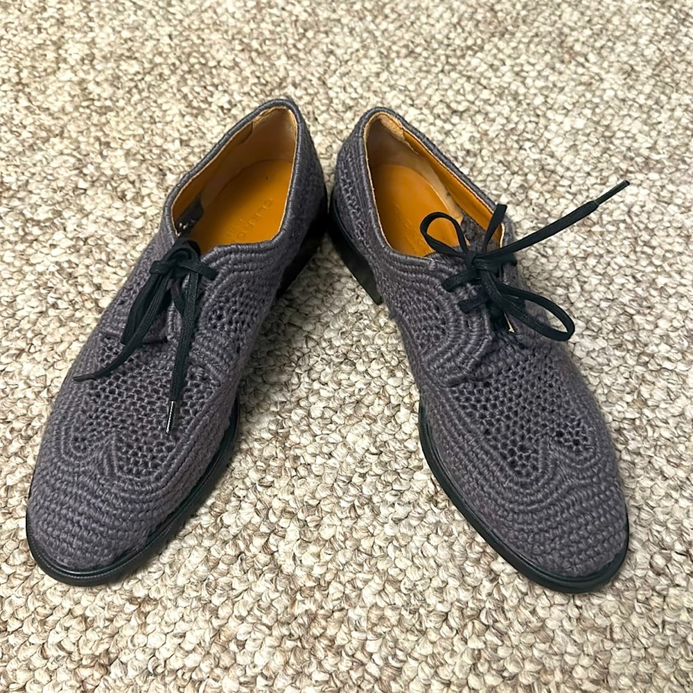 Clergerie Womens Joy Gray Oxfords Size36.5Medium (B, M)!